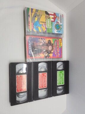 5 VHS tapes - Disney Sing Alongs & Ronald McDonald Adventures